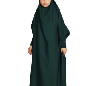 Hot Sale Traditional Muslim Clothing&accessories Wholesale 2 Piece Prayer Abaya Dress Set for Women Modest Khimar Hijab Abaya