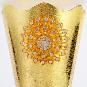 Light Luxury Modern Glass Metal Incense Burner High-End Living Room Arabic Incense Burner for Home Decoration