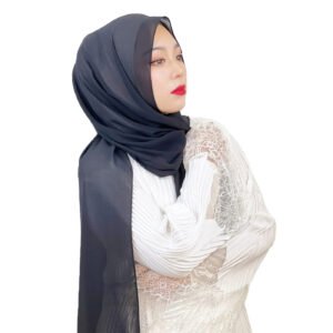 Color Headscarf Lightweight Breathable with Accessories Hijabs Women's Muslim Hijab