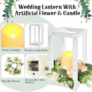Customized Color Set of Wooden Wedding Lantern Centerpiece Wood Lantern Decor for Wedding Party