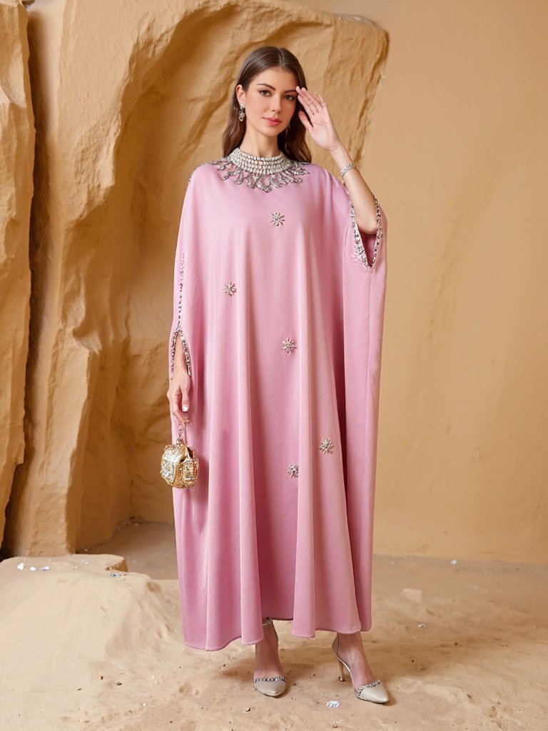Muslim Dress Solid Color Islamic Clothing Ladies Abaya Modest Dresses Abaya Women