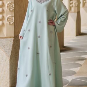 Wholesale Elegant Dubai Red Satin Abaya Dress for Retailers