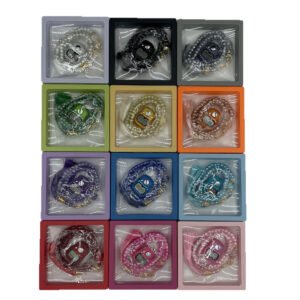 Man Black Tasbih Natural Snow Agate Stone Turkish Jewelry Misbaha Muslim Rosary Oval Bead 8*12mm Arabic Islamic Prayer Beads 33 Subha