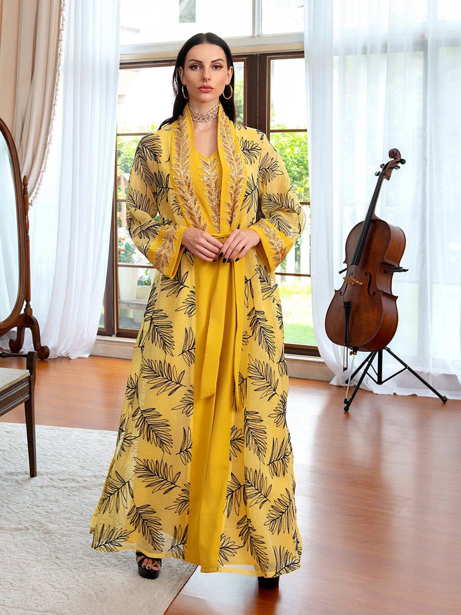 Women Suits Evening Dress Long Sleeve Summer Maxi Evening Dress