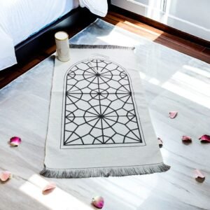 Wholesale Modern Anti-Slip Flannel Muslim Prayer Rug for Home Cushioned Prayer Mat