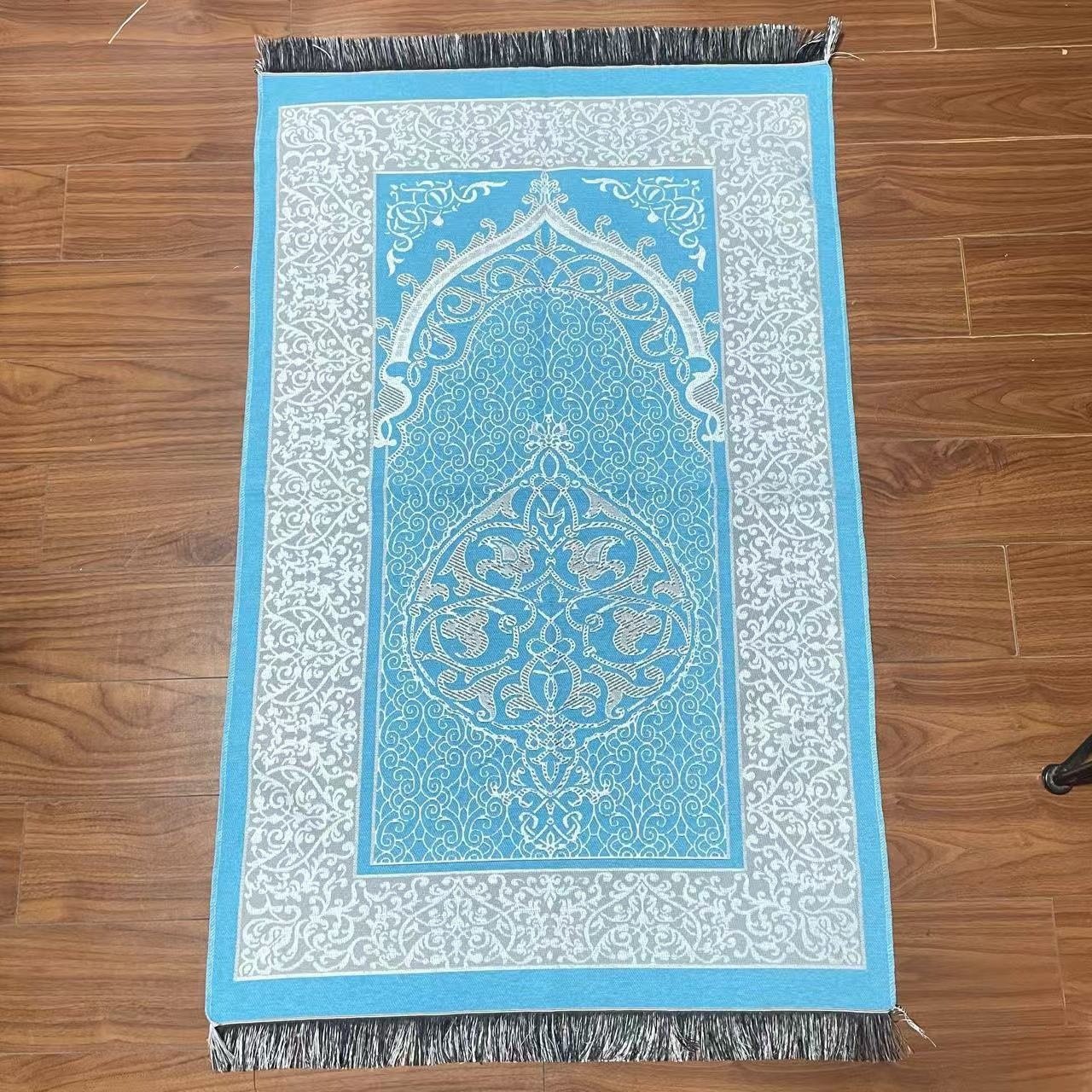 Manufacturers Foldable Embossed Janamaz Islamic Prayer Mat Carpet Padded Muslim Prayer Rug