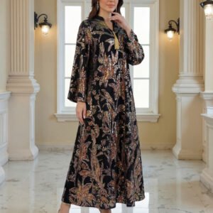 Elegant 2026 Dubai Style Hooded Abaya Dress for Modest Fashion
