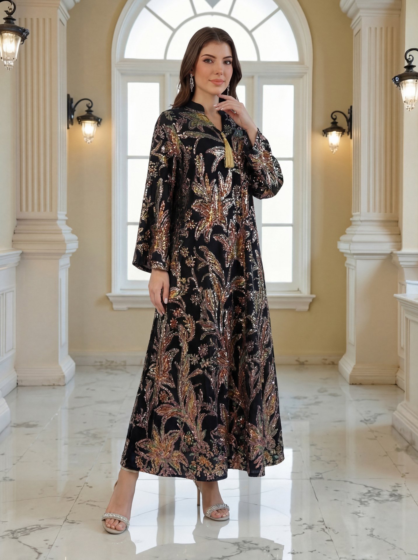 Elegant 2026 Dubai Style Hooded Abaya Dress for Modest Fashion