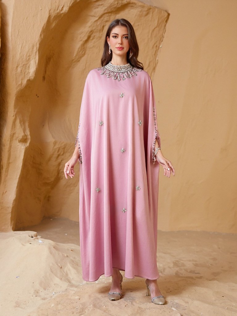 Islamic Clothing Robe Wholesale 3 Pieces Set Muslim Abaya Dress Full Print