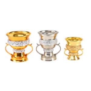 Light Luxury Modern Glass Metal Incense Burner High-End Living Room Arabic Incense Burner for Home Decoration