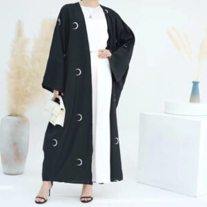 Women Linen Polyester Abaya Dress Wholesale Muslim Women Abaya Cheap